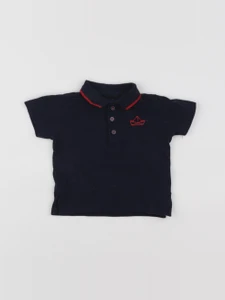 Boutchou - polo bleu - 9 mois