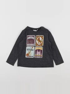 IKKS - tee-shirt gris - 2 ans