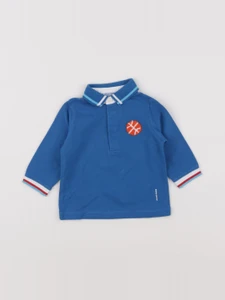 Jacadi - polo bleu - 6 mois