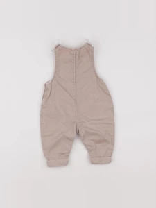 Vertbaudet - salopette beige - 6 mois