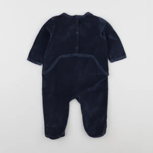 Vertbaudet - pyjama velours bleu - 12 mois
