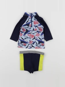 Petit Bateau - maillot de bain bleu - 6 mois