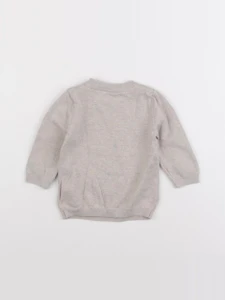 H&M - pull beige - 4/6 mois