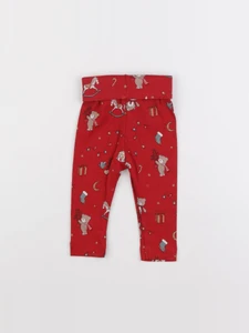 H&M - legging rouge - 4/6 mois