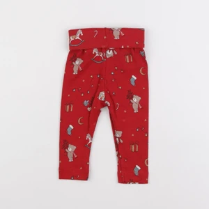 H&M - legging rouge - 4/6 mois