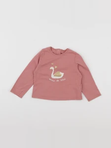 Vertbaudet - tee-shirt rose - 18 mois