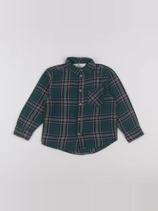 H&M - chemise vert - 2/3 ans