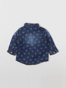 Vertbaudet - chemise bleu - 3 mois