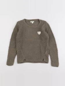 Vertbaudet - pull vert - 8 ans