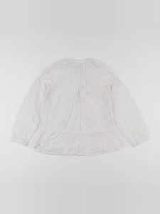 Vertbaudet - blouse blanc, argent - 8 ans
