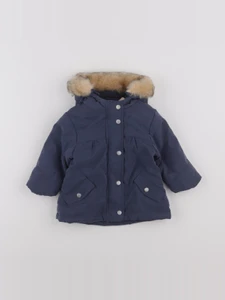 Vertbaudet - parka bleu - 9 mois
