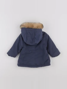 Vertbaudet - parka bleu - 9 mois