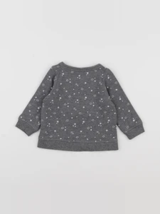 H&M - sweat gris - 3/6 mois