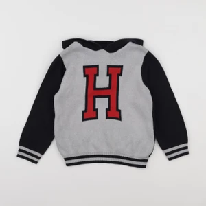 Storytelling - pull gris, bleu - 5 ans