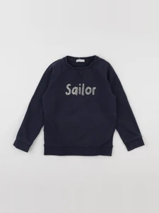 Little Cigogne - sweat bleu - 6 ans