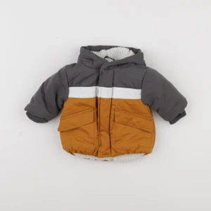 Vertbaudet - doudoune gris, marron - 3 mois