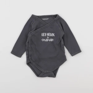 Vertbaudet - body gris - 6 mois