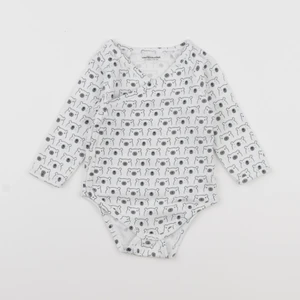 Vertbaudet - body blanc, bleu - 12 mois