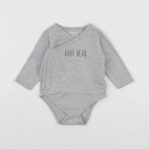 Vertbaudet - body gris - 12 mois