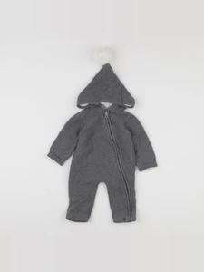 Vertbaudet - combinaison gris - 6 mois