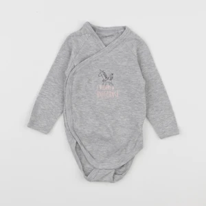 Vertbaudet - body gris - 9 mois