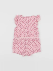 Vertbaudet - combinaison rose - 6 mois