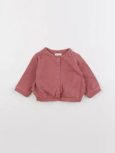 Vertbaudet - gilet rose - 6 mois