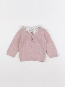 Boutchou - pull rose - 12 mois