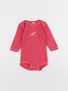 Petit Bateau - body rose - 3 mois