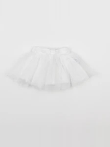 Vertbaudet - jupe blanc - 0/3 mois