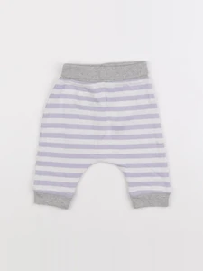 Boutchou - sarouel violet, blanc - 1 mois