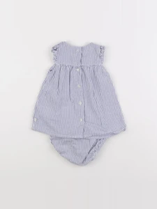 Cadet Rousselle - robe blanc, bleu - 3 mois