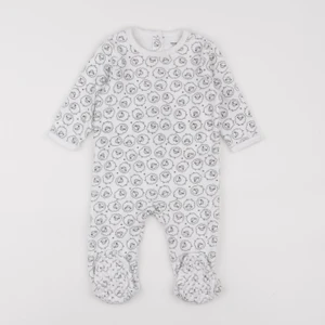 Vertbaudet - pyjama velours blanc - 12 mois