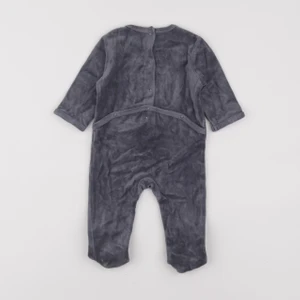 Vertbaudet - pyjama velours gris - 6 mois