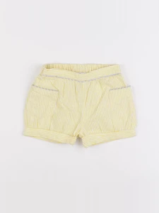 Jacadi - short jaune, blanc - 12 mois