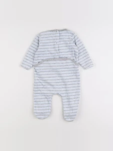 Cadet Rousselle - pyjama velours bleu - 6 mois