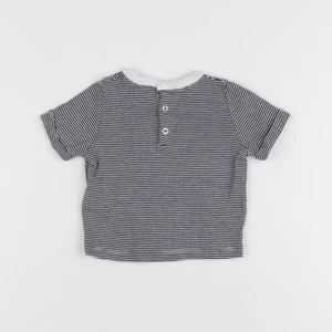 Petit Bateau - tee-shirt bleu - 6 mois