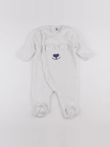Petit Bateau - sur-pyjama blanc - 12 mois