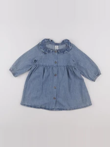 H&M - robe bleu - 9 mois