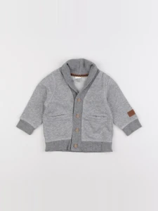 H&M - gilet gris - 4/6 mois