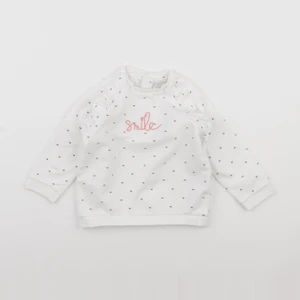 Vertbaudet - sweat blanc - 18 mois