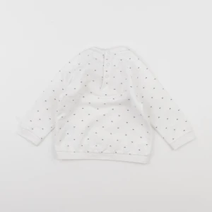Vertbaudet - sweat blanc - 18 mois
