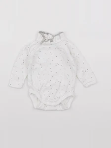Petit Bateau - body à col blanc - 3 mois