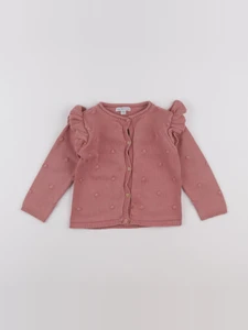 Vertbaudet - gilet rose - 24 mois