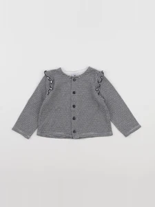 Petit Bateau - sweat bleu, blanc - 18 mois