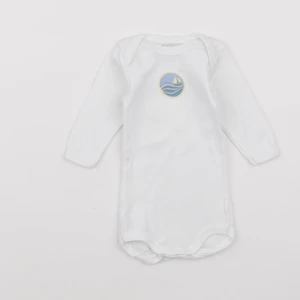 Petit Bateau - body blanc - 3 mois