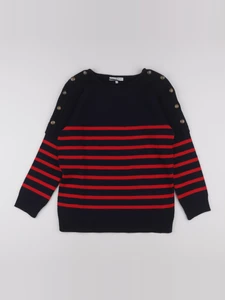 Envie de fraise - pull grossesse bleu, rouge - s