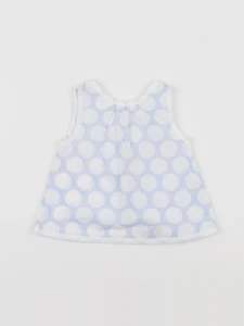 Jacadi - blouse blanc, bleu - 12 mois