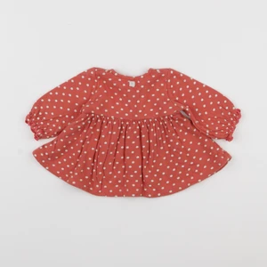 Petit Bateau - robe rouge - 3 mois