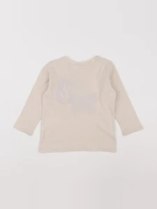 H&M - tee-shirt beige - 9/12 mois